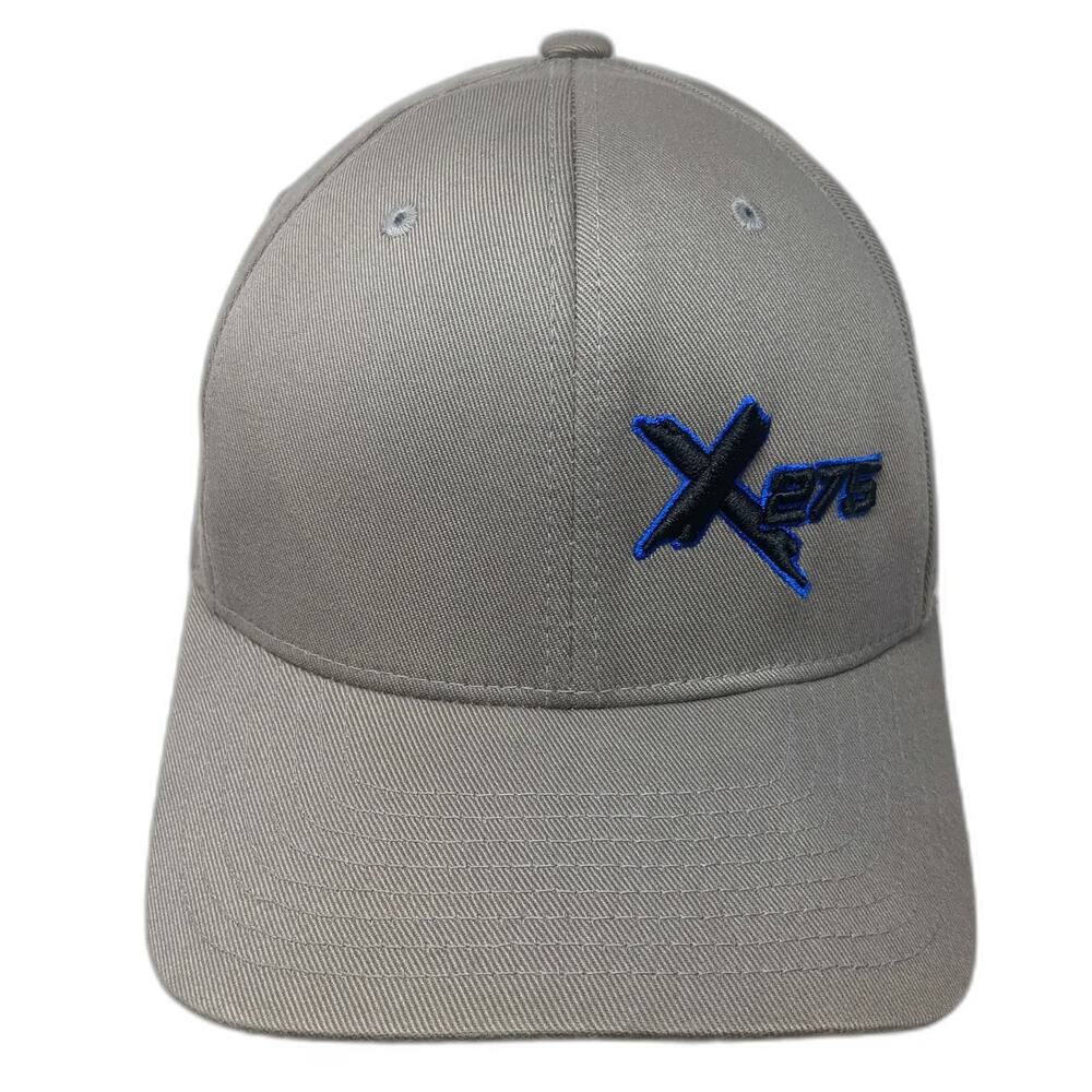 Flexfit Baseball Cap Gray XL X 275 The New World Order Hat Fitted Curved Brim